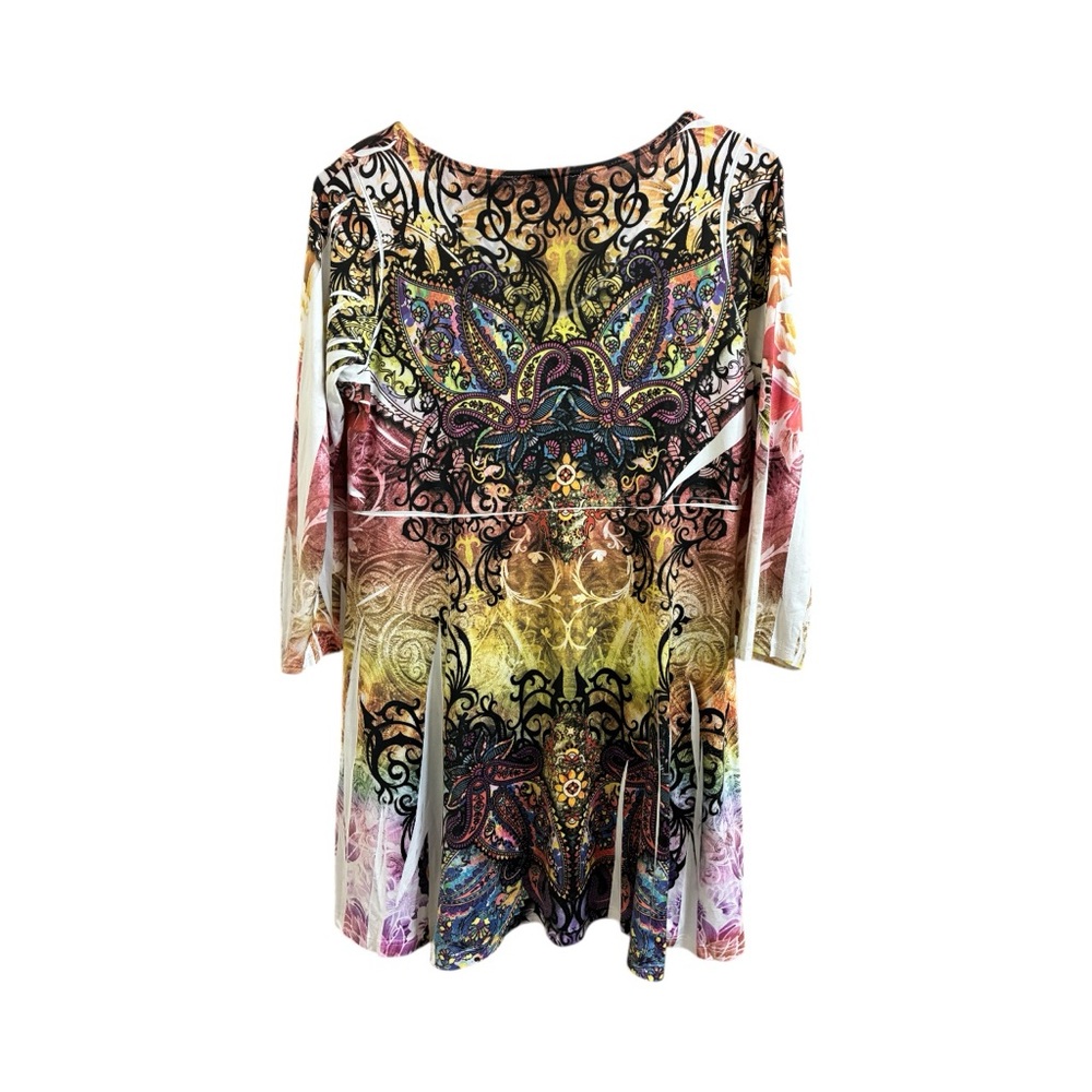 Colorful Patterned Long Sleeve Top